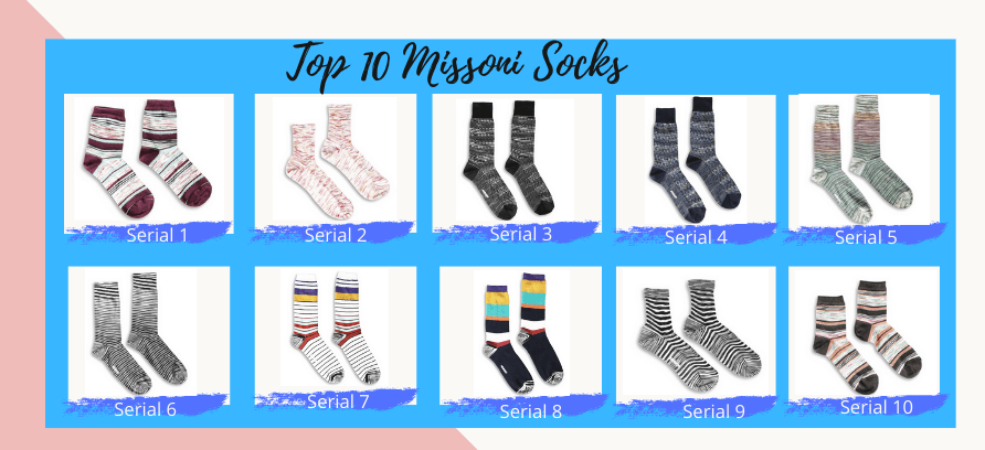 Top 10 Missoni Socks