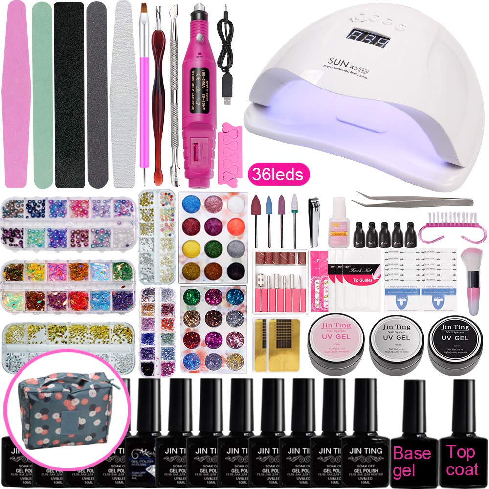 "Best Professional Gel Nail Kit With UV Light"